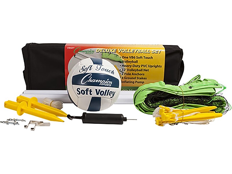 Champion Sports Deluxe Volleyball Set, Multicolor (VBSET)