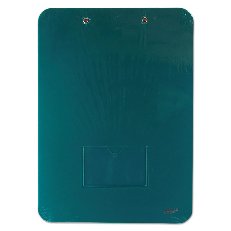 Unbreakable Recycled Clipboard, 0.25" Clip Capacity, Holds 8.5 x 11 Sheets, Green