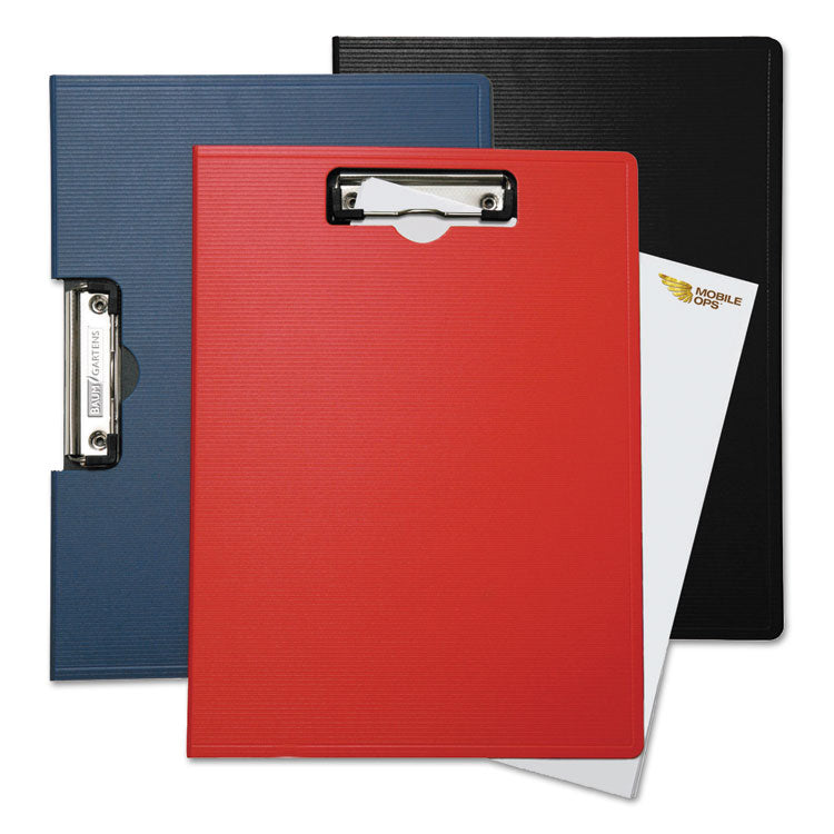 Portfolio Clipboard with Low-Profile Clip, Portrait Orientation, 0.5" Clip Capacity, Holds 8.5 x 11 Sheets, Blue
