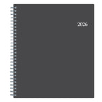 2026 Blue Sky Passages 8" x 10" Calendar Year Monthly Planner, Plastic Cover, Gray (100011-26)