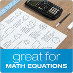 Cross Section Pads, Cross-Section Quadrille Rule (4 Sq/in, 1 Sq/in), 50 White 8.5 X 11 Sheets