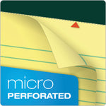 Double Docket Ruled Pads, Wide/legal Rule, 100 Canary-Yellow 8.5 X 11.75 Sheets, 6/pack
