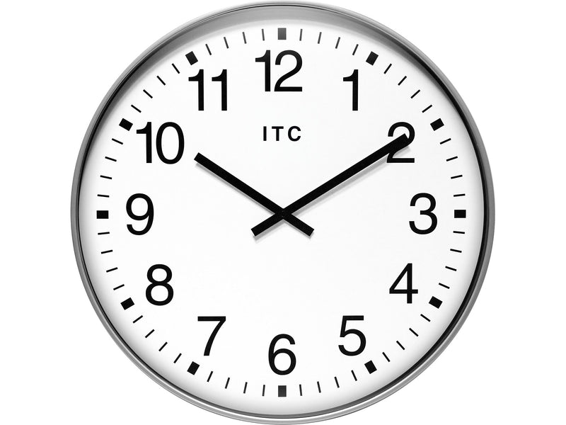 Infinity Instruments Profuse ITC Wall Clock, 20"Dia. (14246SV-830)
