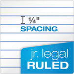 "The Legal Pad" Ruled Perforated Pads, Narrow Rule, 50 White 5 X 8 Sheets, Dozen