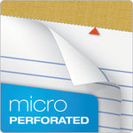 "The Legal Pad" Plus Ruled Perforated Pads With 40 Pt. Back, Wide/legal Rule, 50 White 8.5 X 11.75 Sheets, Dozen