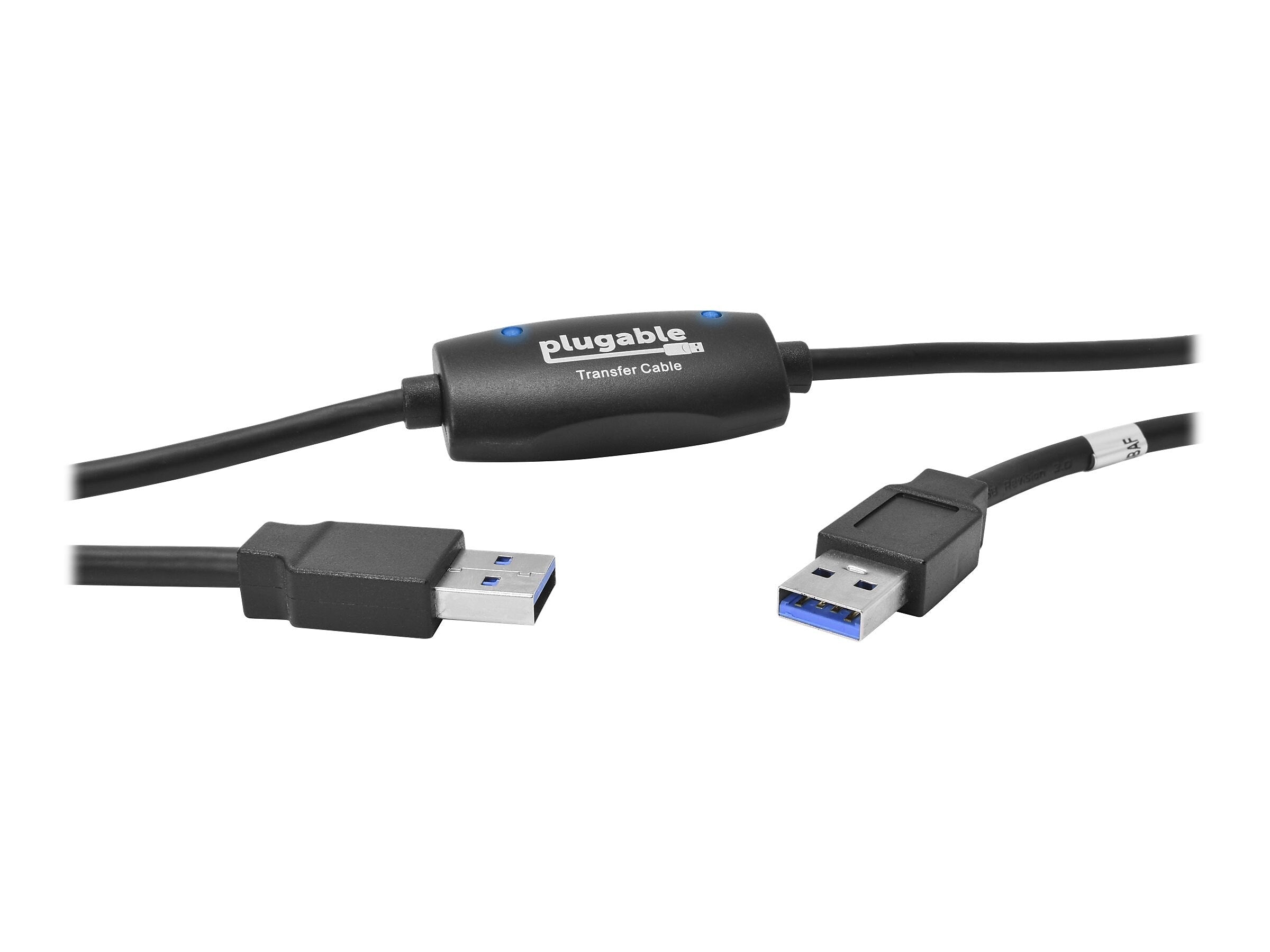 Plugable 6' USB 3.0 Windows Transfer Cable, Black (USB3-TRAN)