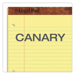 "The Legal Pad" Ruled Perforated Pads, Wide/legal Rule, 50 Canary-Yellow 8.5 X 11.75 Sheets, Dozen