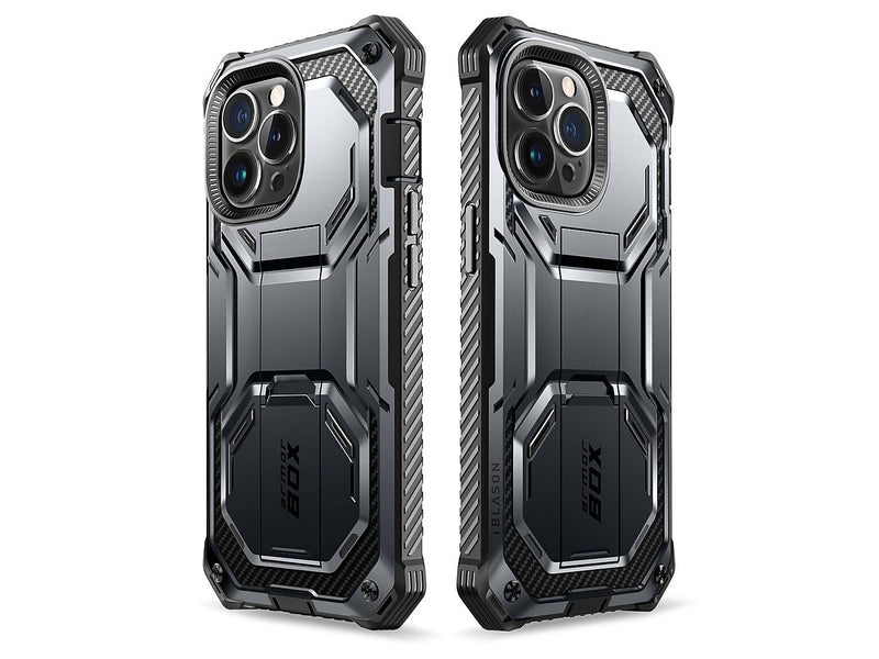 i-Blason ArmorBox Black Rugged Case for iPhone 14 Pro Max (iPhone2022Pro-6.7-Armorbox-SP-Black)