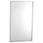 Channel-Framed Mirror, Rectangular, 18"w x 24"h