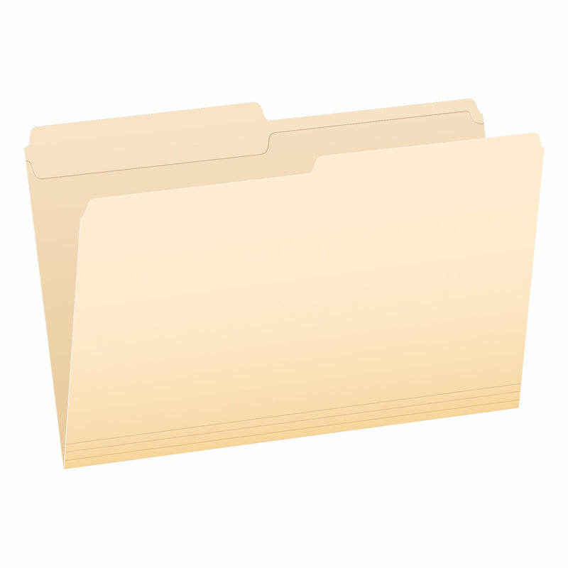 Pendaflex Heavy Duty File Folder, 1-Tab, Assorted, Legal Size, Manila, 100/Box (1007052)