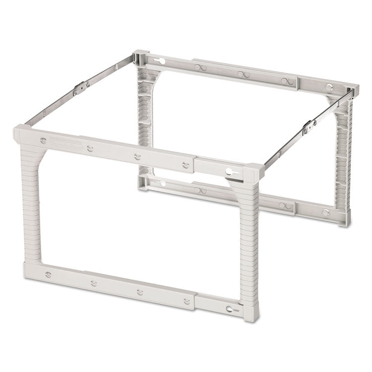 Plastic Snap-Together Hanging Folder Frame, Legal/letter Size, 18" To 27" Long, White/silver Accents