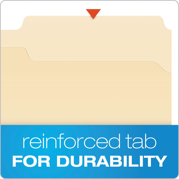 Manila Fastener Folders, 1/3-Cut Tabs, 1 Fastener, Legal Size, Manila Exterior, 50/Box