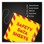 Avery UltraDuty Safety Data Sheet Binder Bundle, 3 Rings, 3" Capacity, 11 x 8.5, Yellow/Red