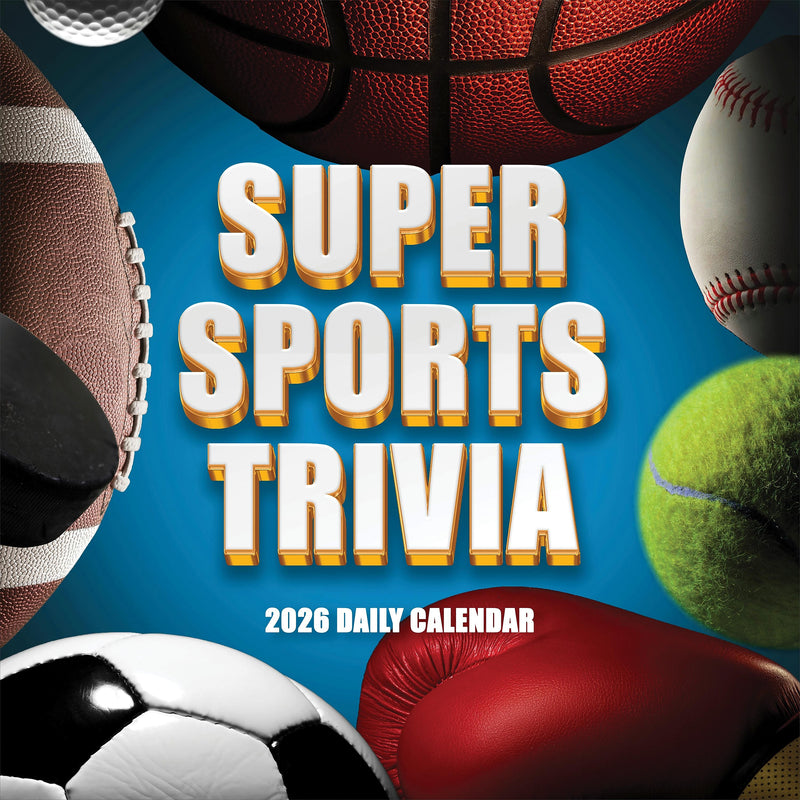 2026 TF Publishing 12" x 17" TF Publishing 12" x 12" Sports Facts & Trivia Wall Calendar 26-1135