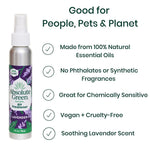 Absolute Green Air Freshener Spray, Lavender Scent, 4 Fl. Oz., 2/Pack (LAVAIR-2PK)
