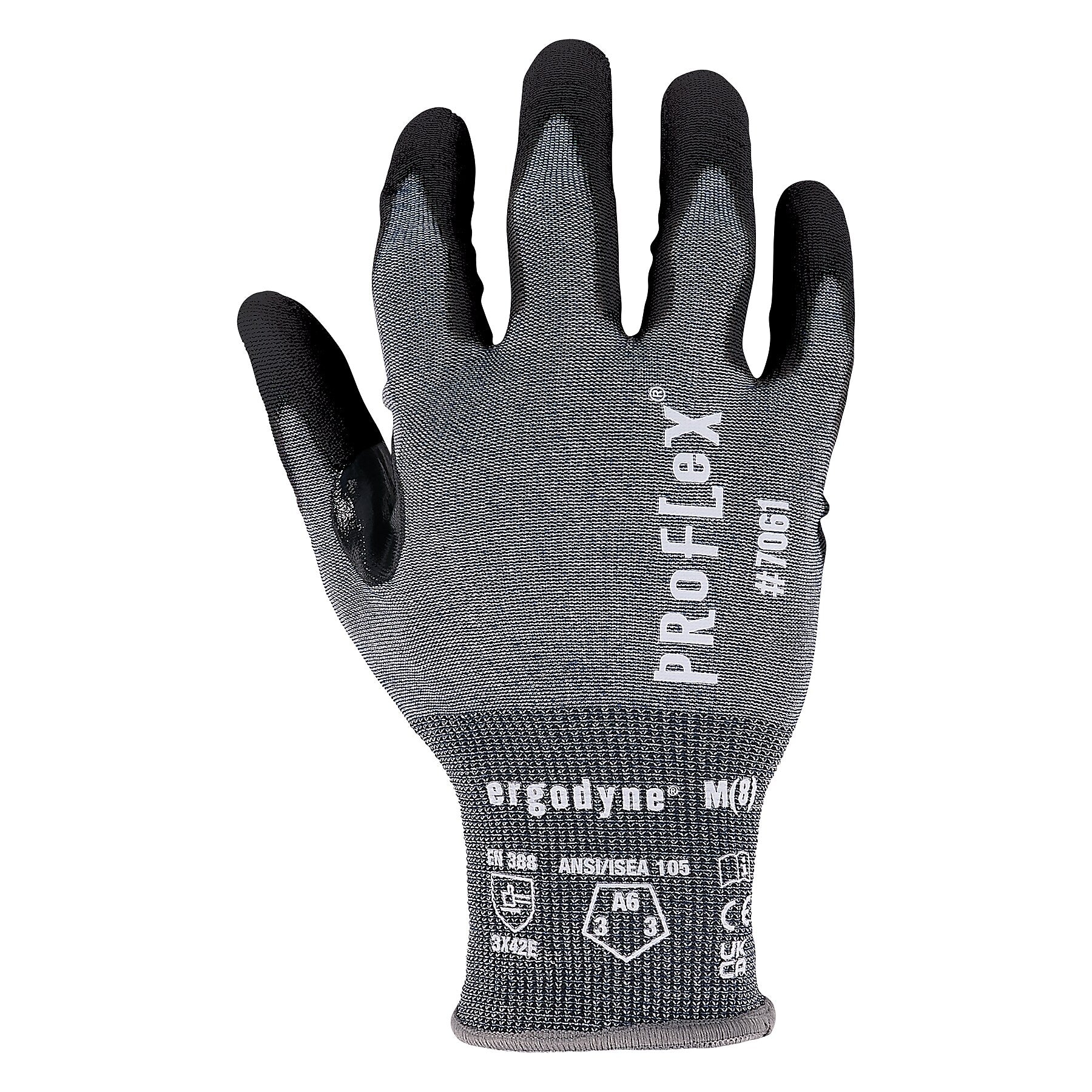 ProFlex 7061 Cut-Resistant PU Coated Gloves, XL, 21 Gauge, A6 Cut Level, Blue, Pair (10325)