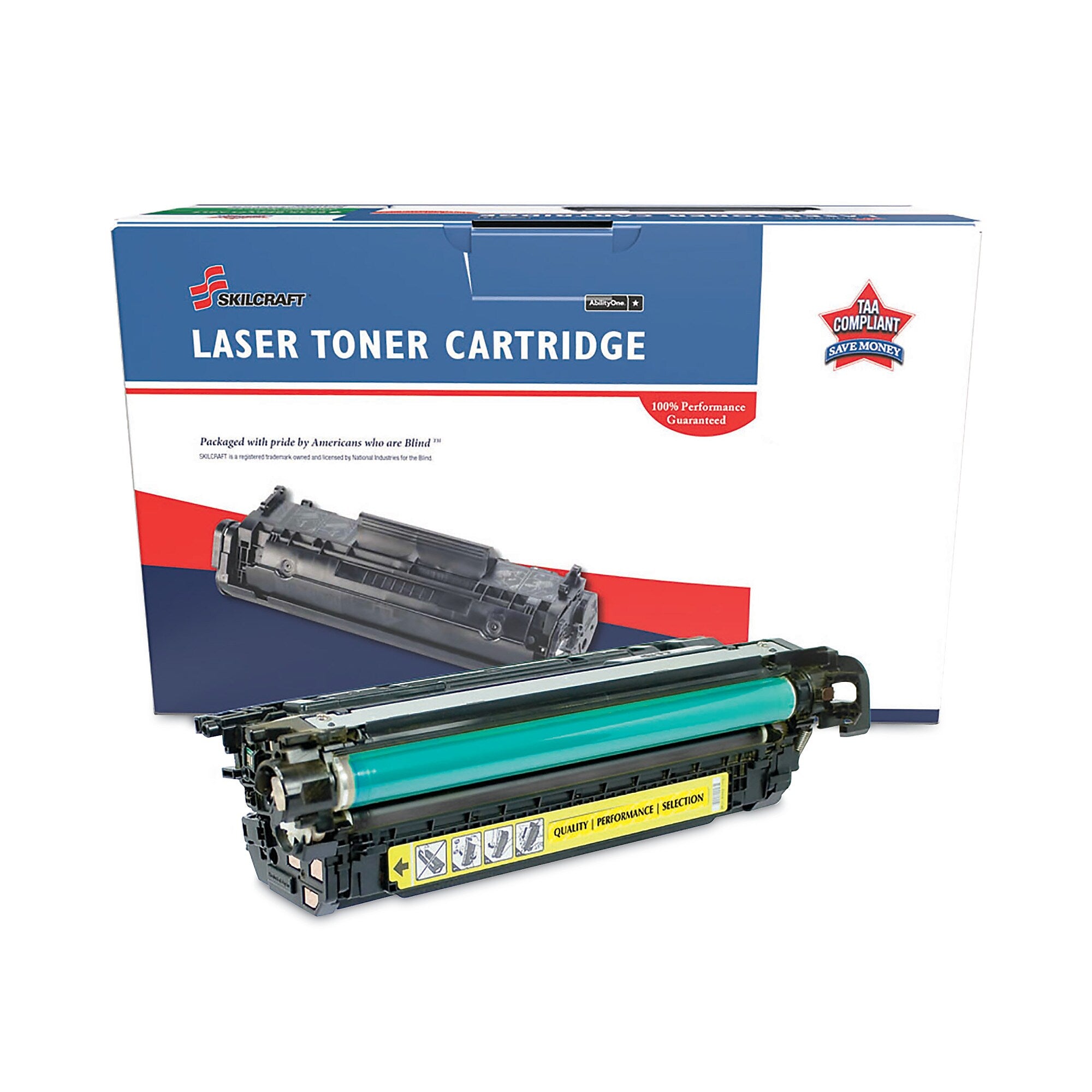 AbilityOne 7510016962211 Remanufactured CF032A (646A) Toner, 12,500 Page-Yield, Yellow (NSN6962211)