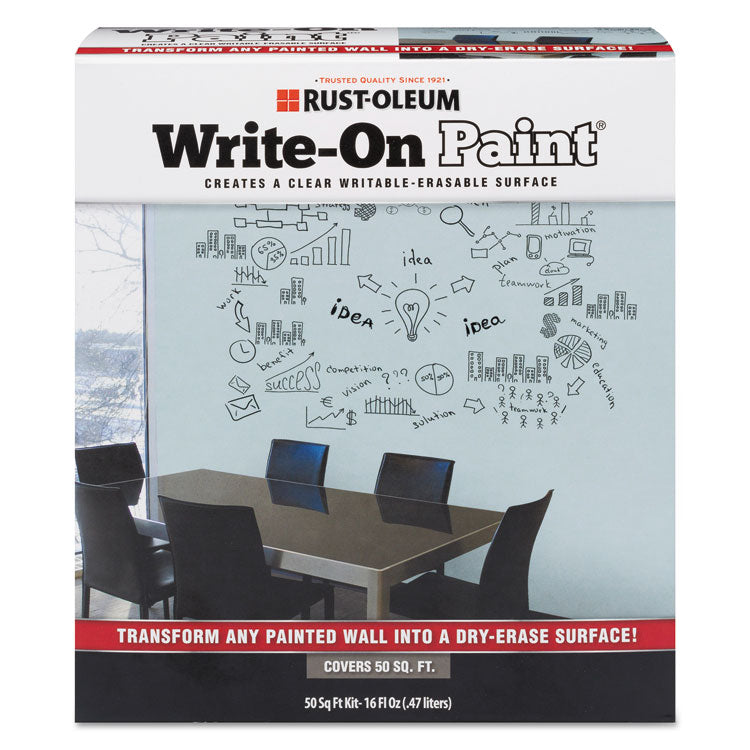 Write-On Paint, Interior, Matte Clear, 16 Oz Pouch