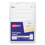 Printable 4" X 6" - Permanent File Folder Labels, 0.69 X 3.44, White, 7/sheet, 36 Sheets/pack, (5202)