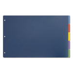 Tabloid-Size Poly Index Divider, 5-Tab, 11 X 17, Assorted, 1 Set