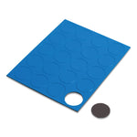 MasterVision Interchangeable Circle Magnets, Blue, 20/Pack (UBRFM1601)