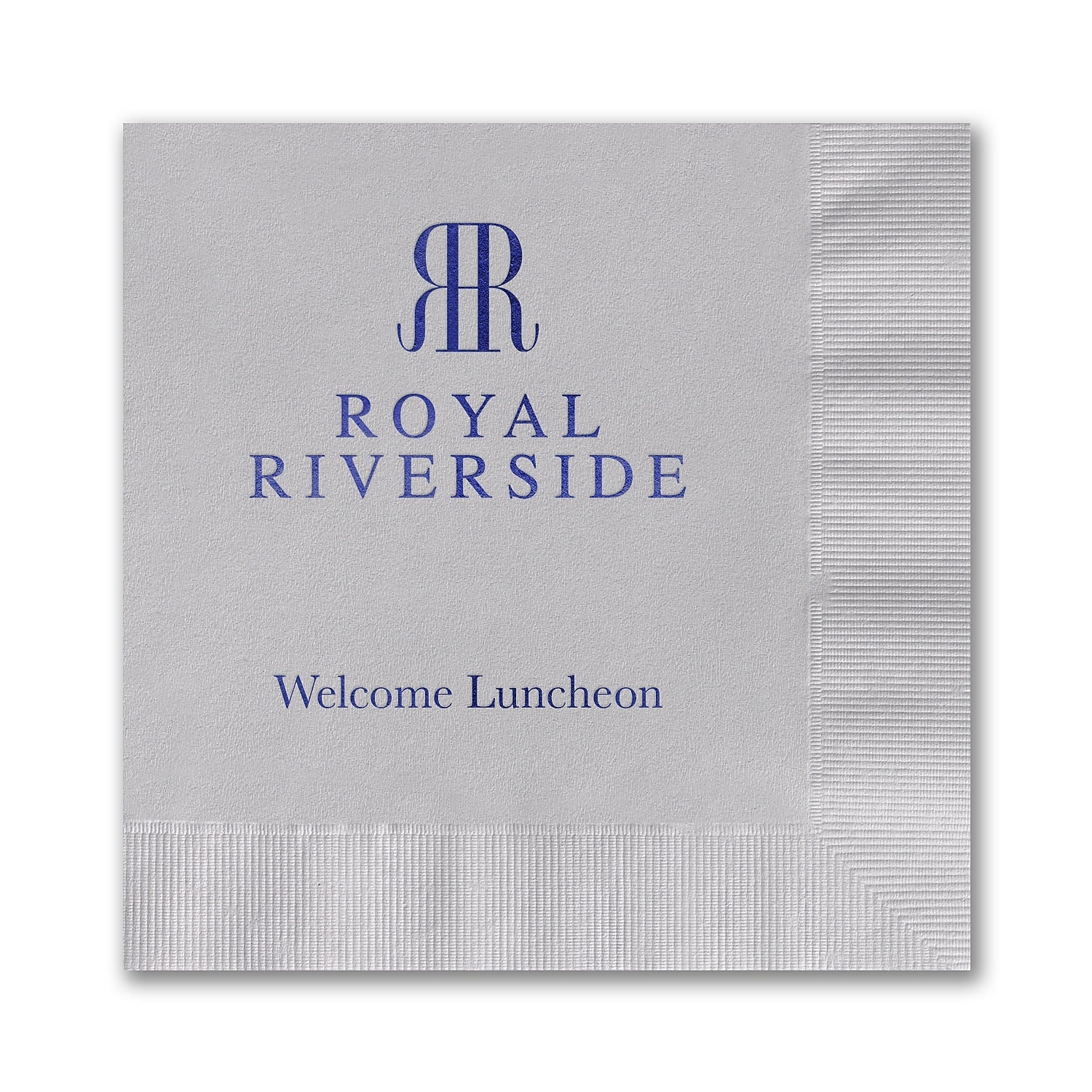 Silver Beverage Napkin - Foil Imprint, 100/BX