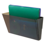 DocuPocket Stackable Wall Pocket, Letter Size, 13" x 4", Smoke