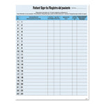 Hipaa Labels, Patient Sign-In, 8.5 X 11, Blue, 23/sheet, 125 Sheets/pack
