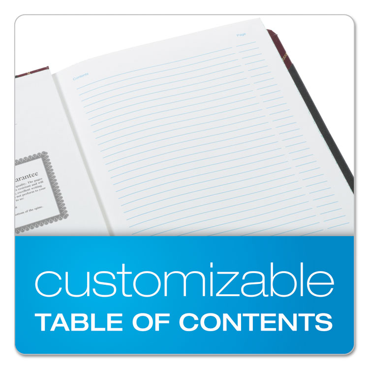 Extra-Durable Bound Book, Single-Page 5-Column Accounting, Black/maroon/gold Cover, 10.13 X 7.78 Sheets, 150 Sheets/book