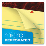 Gold Fibre Quality Writing Pads, Wide/legal Rule, 50 Canary-Yellow 8.5 X 11.75 Sheets, Dozen