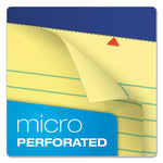 Perforated Writing Pads, Wide/Legal Rule, 50 Canary Yellow 8.5 x 11.75 Sheets, Dozen