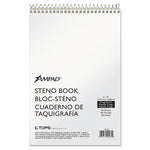 Steno Pads, Gregg Rule, Tan Cover, 60 Green-Tint 6 X 9 Sheets