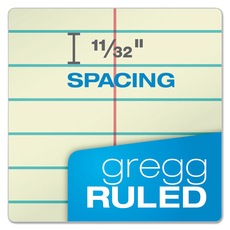 Steno Pads, Gregg Rule, Tan Cover, 60 Green-Tint 6 X 9 Sheets