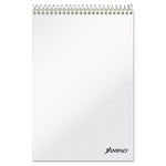 Steno Pads, Gregg Rule, Green Cover, 80 Green-Tint 6 X 9 Sheets, 6/pack
