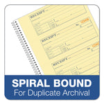 Multipart Money/Rent Receipt Book, Two-Part Carbonless, 7.13 x 2.75, 4 Forms/Sheet, 200 Forms Total