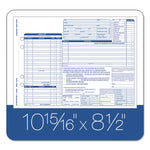 Auto Repair Four-Part Order Form, Four-Part Carbonless, 11 x 8.5, 50 Forms Total