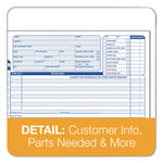 Auto Repair Four-Part Order Form, Four-Part Carbonless, 11 x 8.5, 50 Forms Total
