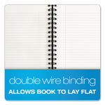 Royale Wirebound Business Notebooks, 1-Subject, Medium/College Rule, Black/Gray Cover, (96) 11.75 x 8.25 Sheets