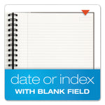 Royale Wirebound Business Notebooks, 1-Subject, Medium/College Rule, Black/Gray Cover, (96) 11.75 x 8.25 Sheets