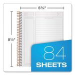 JEN Action Planner, 1-Subject, Narrow Rule, Black Cover, (84) 8.5 x 6.75 Sheets