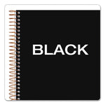 JEN Action Planner, 1-Subject, Narrow Rule, Black Cover, (100) 8.5 x 6.75 Sheets
