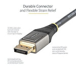 StarTech 6ft (2m) VESA Certified DisplayPort 1.4 Cable, 8K 60Hz HDR10, UHD 4K 120Hz Video, DP to DP Mon Cord, DP 1.4 Cable, M/M