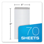 Second Nature Recycled Notepads, Gregg Rule, Randomly Assorted Cover Colors, 70 White 4 X 8 Sheets