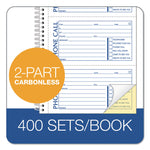Second Nature Phone Call Book, Two-Part Carbonless, 5 x 2.75, 4 Forms/Sheet, 400 Forms Total