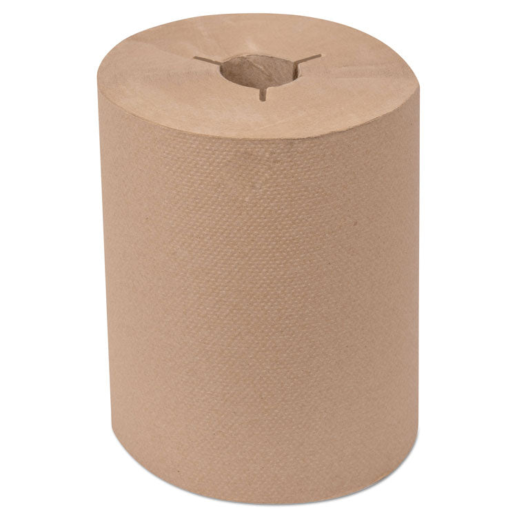 Universal Hand Towel Roll, Notched, 1-Ply, 8" X 550 Ft, Natural, 6 Roll/carton