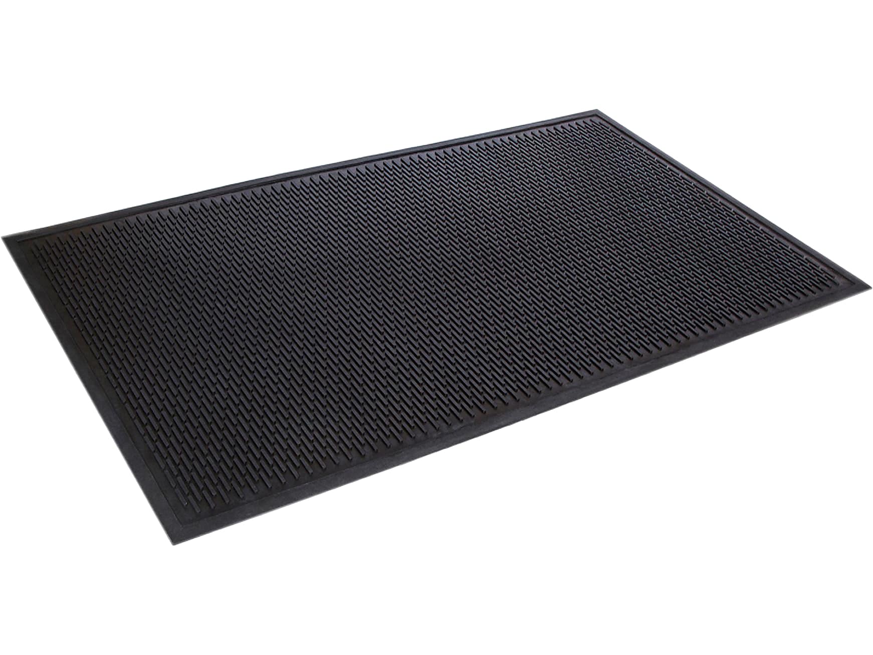 Crown Mats Crown-Tred Commercial Scraper Entrance Floor Mat, 4' x 6', Black (TD 0046BK)