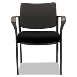 Alera IV Series Fabric Back/Seat Guest Chairs, 24.8" x 22.83" x 32.28", Black Seat, Black Back, Black Base, 2/Carton