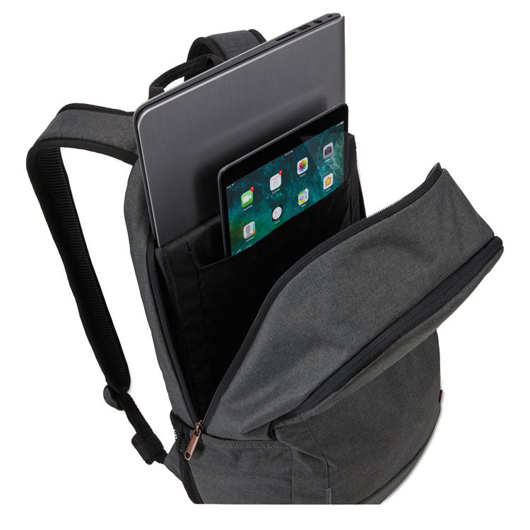 Era Laptop Backpack, Fits Devices Up to 15.6", Polyester, 9.1 x 11 x 16.9, Gray