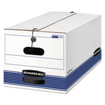 Stor/file Medium-Duty Strength Storage Boxes, Letter Files, 12" X 24.13" X 10.25", White, 20/carton