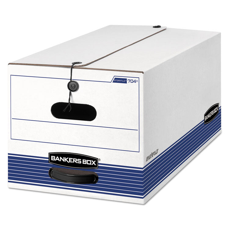 Stor/file Medium-Duty Strength Storage Boxes, Letter Files, 12" X 24.13" X 10.25", White, 20/carton